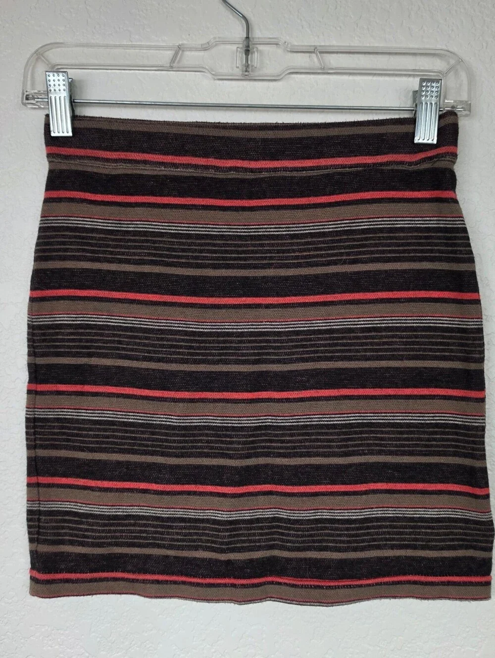 Free People Retro Stripe Stretchy Mini Skirt
